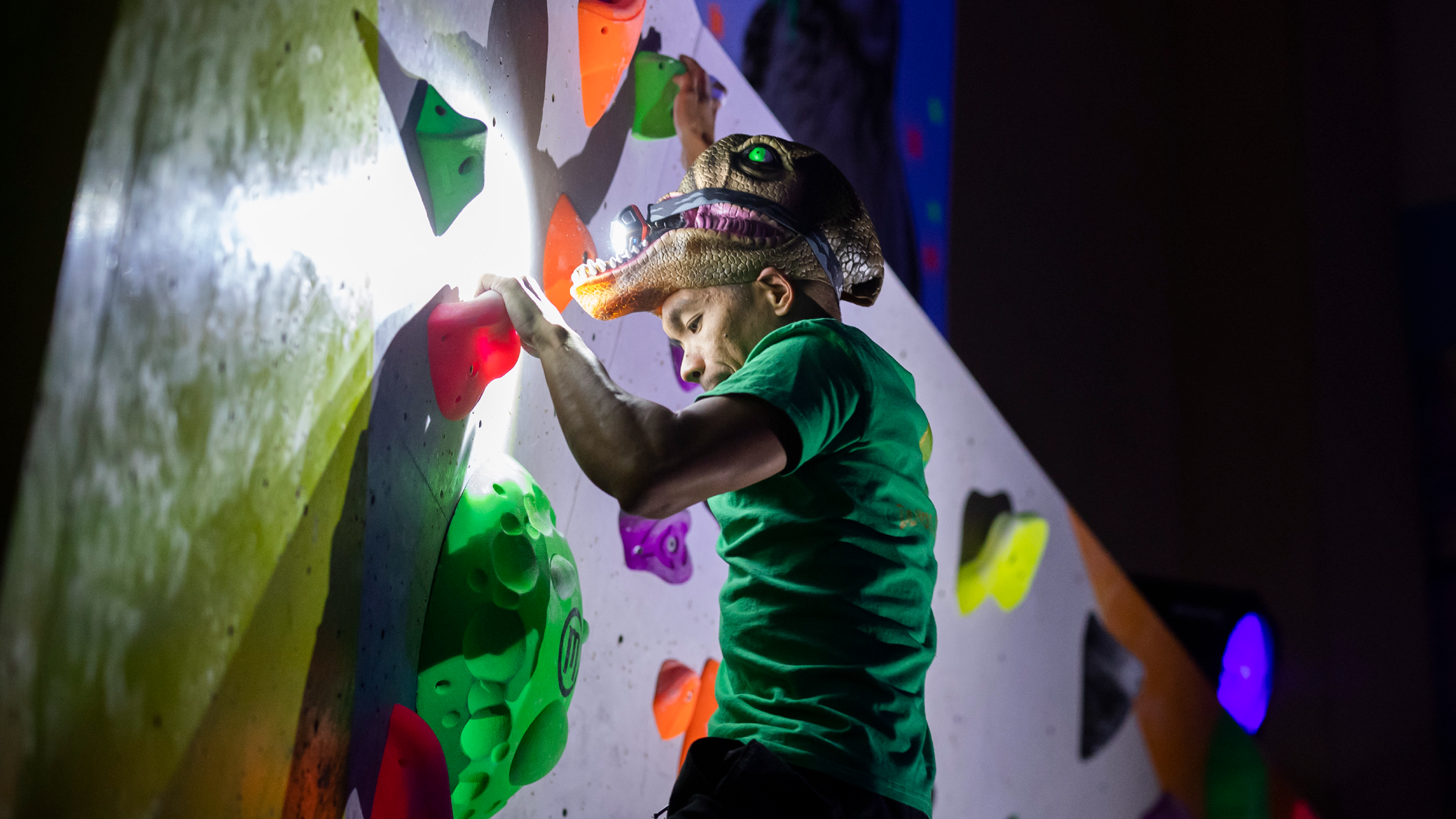 Climbing in the dark